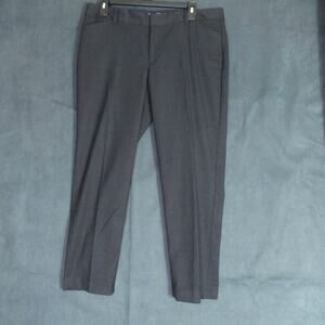 Gap Pants Womens Size 10 Blue Black Houndstooth Slim Cropped Chino Work Trousers